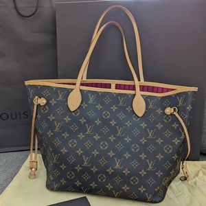 Neverfull MM - Monogram Pivoine/Pink Interior